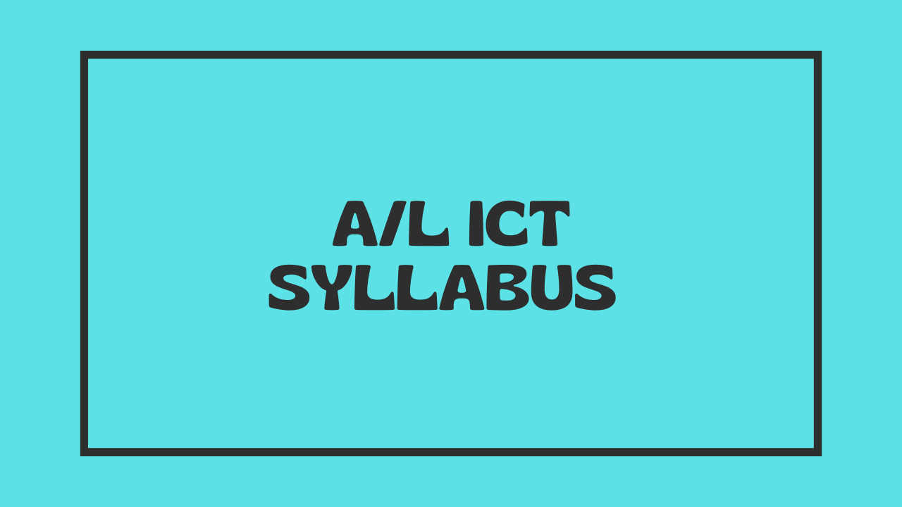 AL ICT Syllabus Sinhala