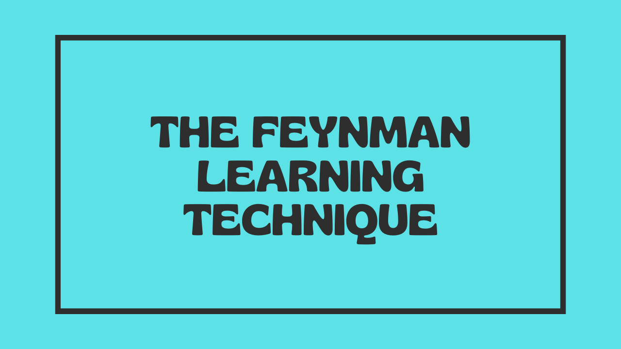 The Feynman Learning Technique Sinhala